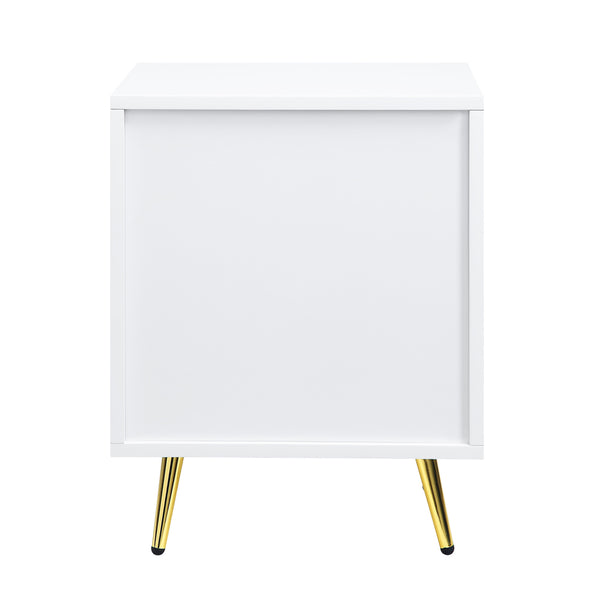 ACME Gaines White High Gloss Nightstand Model BD01035