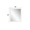 ACME Gaines White High Gloss Mirror Model BD01036