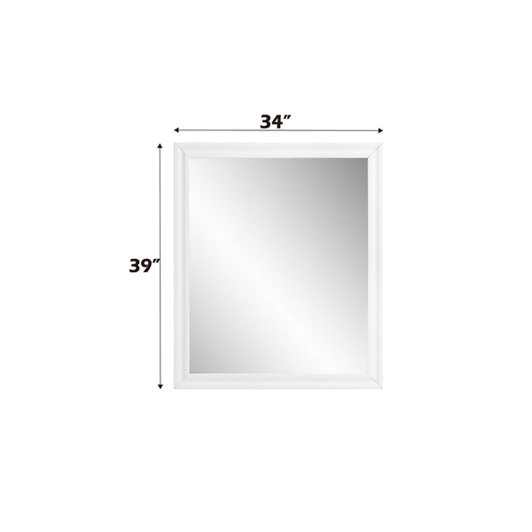 ACME Gaines White High Gloss Mirror Model BD01036