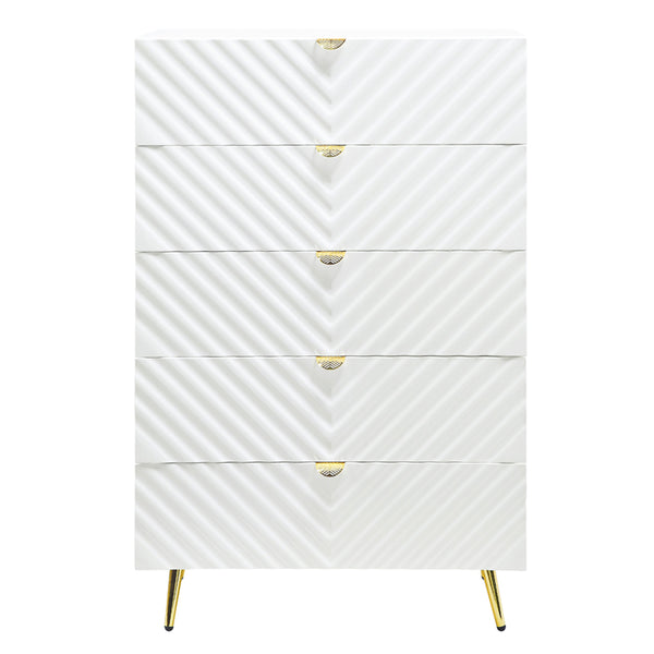 ACME Gaines White High Gloss Chest Model BD01038A