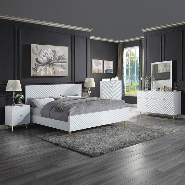 ACME Gaines White High Gloss Chest Model BD01038A