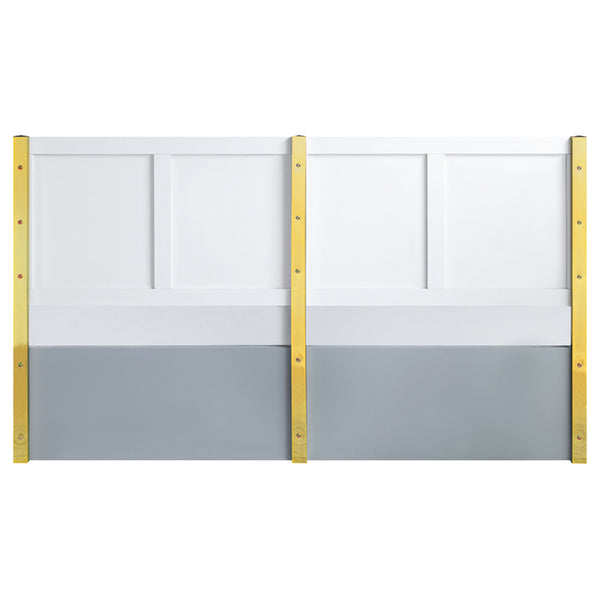 ACME Gaines Gray High Gloss Eastern King Bed Model BD01039EK