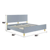 ACME Gaines Gray High Gloss Queen Bed Model BD01040Q