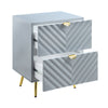 ACME Gaines Gray High Gloss Nightstand Model BD01041