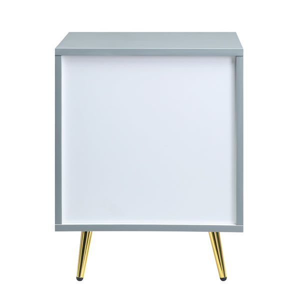 ACME Gaines Gray High Gloss Nightstand Model BD01041