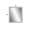 ACME Gaines Gray High Gloss Mirror Model BD01042