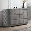 ACME Perine Gray Velvet Dresser Model BD01065