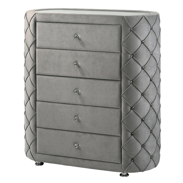 ACME Perine Gray Velvet Chest Model BD01066