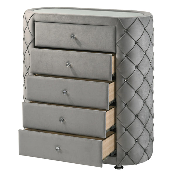 ACME Perine Gray Velvet Chest Model BD01066