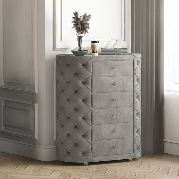 ACME Perine Gray Velvet Chest Model BD01066
