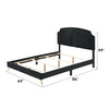 ACME Zeena Black Velvet Queen Bed Model BD01176Q