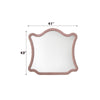 ACME Salonia Pink Velvet Mirror Model BD01185