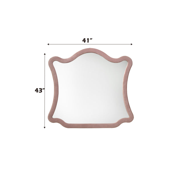 ACME Salonia Pink Velvet Mirror Model BD01185