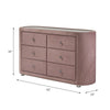 ACME Salonia Pink Velvet Dresser Model BD01186
