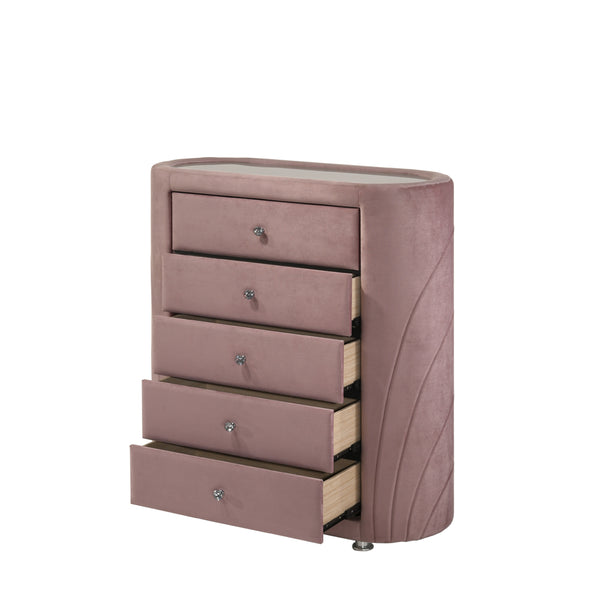 ACME Salonia Pink Velvet Chest Model BD01187