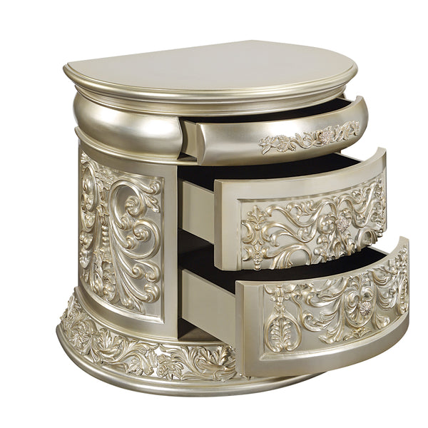 ACME Sorina Antique Gold Nightstand Model BD01242