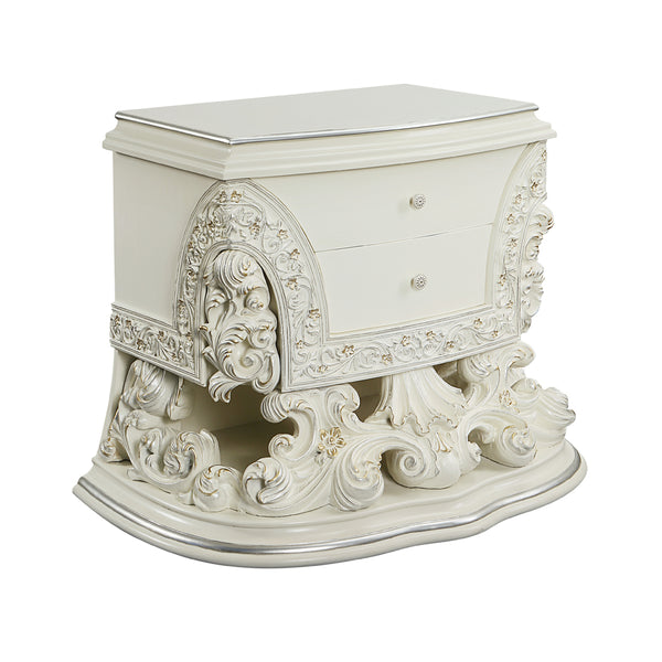 ACME Adara Antique White Nightstand Model BD01249