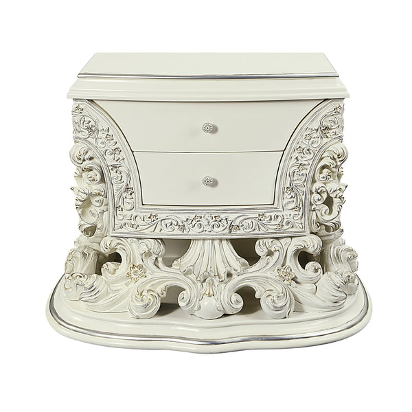 ACME Adara Antique White Nightstand Model BD01249