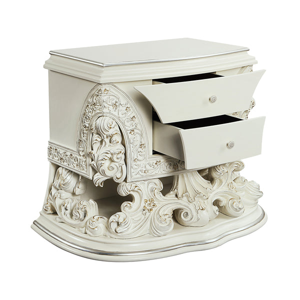 ACME Adara Antique White Nightstand Model BD01249