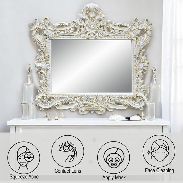 ACME Adara Antique White Mirror Model BD01250