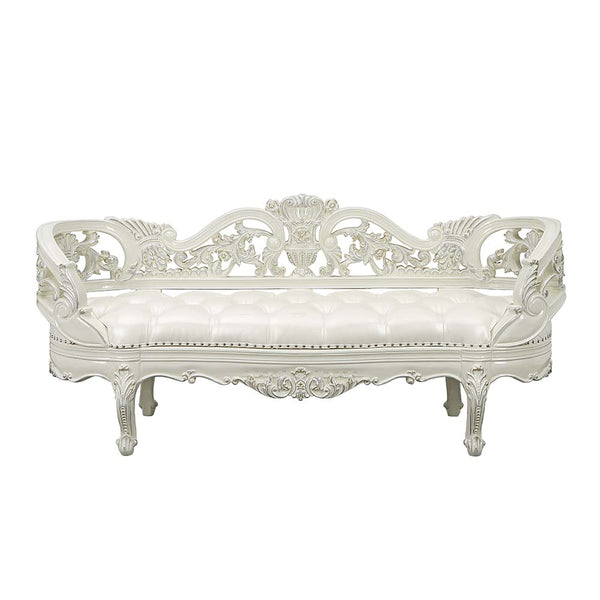 ACME Adara Antique White Bench Model BD01253