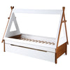 ACME Loreen Oak & White Twin Bed Model BD01287T