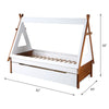 ACME Loreen Oak & White Twin Bed Model BD01287T
