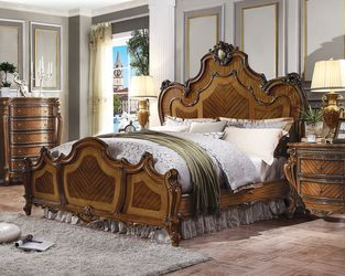 ACME Picardy Honey Oak California King Bed Model BD01352CK