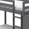 ACME Gaston Gray Bunk Bed (Twin | Twin) with 4 Drawers & 3 Compartments Model BD01372