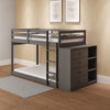 ACME Gaston Gray Bunk Bed (Twin | Twin) with 4 Drawers & 3 Compartments Model BD01372
