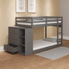 ACME Gaston Gray Bunk Bed (Twin | Twin) with 4 Drawers & 3 Compartments Model BD01372