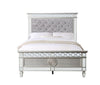ACME Varian Gray Velvet Silver & Mirrored Full Bed Model BD01411F