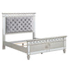ACME Varian Gray Velvet Silver & Mirrored Twin Bed Model BD01412T