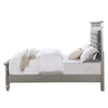 ACME Varian Gray Velvet Silver & Mirrored Twin Bed Model BD01412T