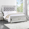 ACME Varian Gray Velvet Silver & Mirrored Twin Bed Model BD01412T