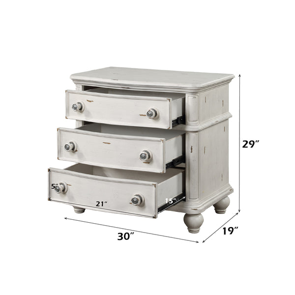 ACME Jaqueline Antique White Nightstand Model BD01434