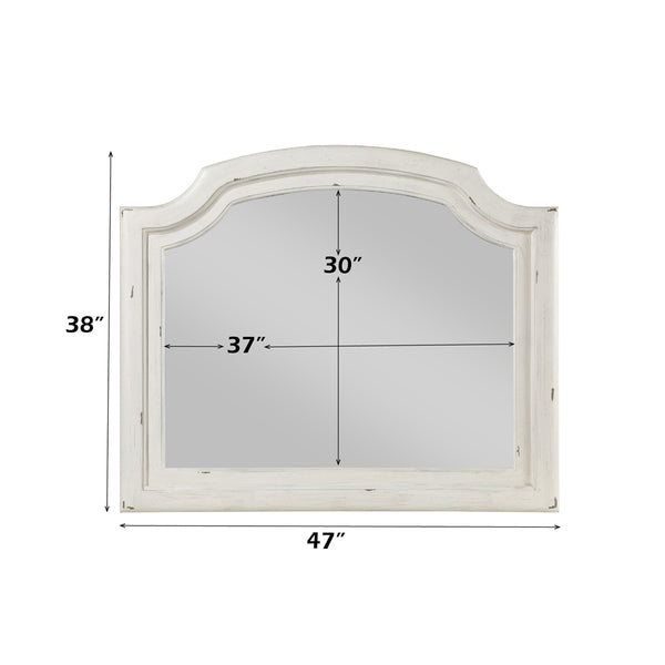 ACME Jaqueline Antique White Mirror Model BD01435
