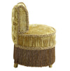 ACME Bernadette Gold Velvet Vanity Stool Model BD01478