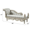 ACME Sandoval Beige Synthetic Leather & Champagne Bench Model BD01492