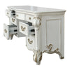 ACME Vendome Beige Synthetic Leather & Antique Pearl Vanity Desk Model BD01507