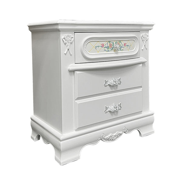 ACME Flora White Nightstand Model BD01639