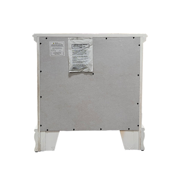 ACME Flora White Nightstand Model BD01639