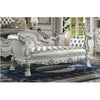 ACME Dresden Synthetic Leather & Bone White Bench Model BD01687