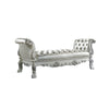 ACME Dresden Synthetic Leather & Bone White Bench Model BD01687