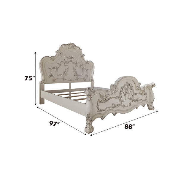 ACME Dresden Bone White California King Bed Model BD01706CK