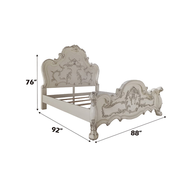 ACME Dresden Bone White Eastern King Bed Model BD01707EK