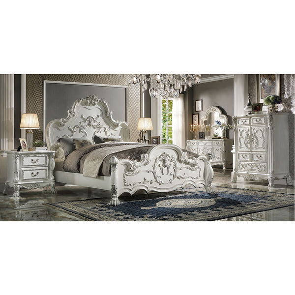 ACME Dresden Bone White Queen Bed Model BD01708Q
