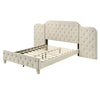 ACME Ranallo Beige Linen Queen Bed Model BD01778Q