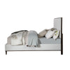 ACME Carena Light Gray Fabric White & Walnut Queen Bed Model BD02027Q