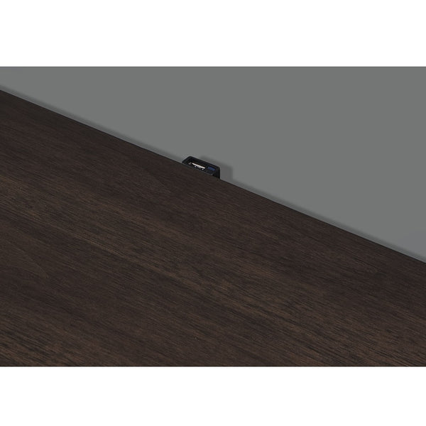 ACME Carena White & Walnut Nightstand with USB Port Model BD02028